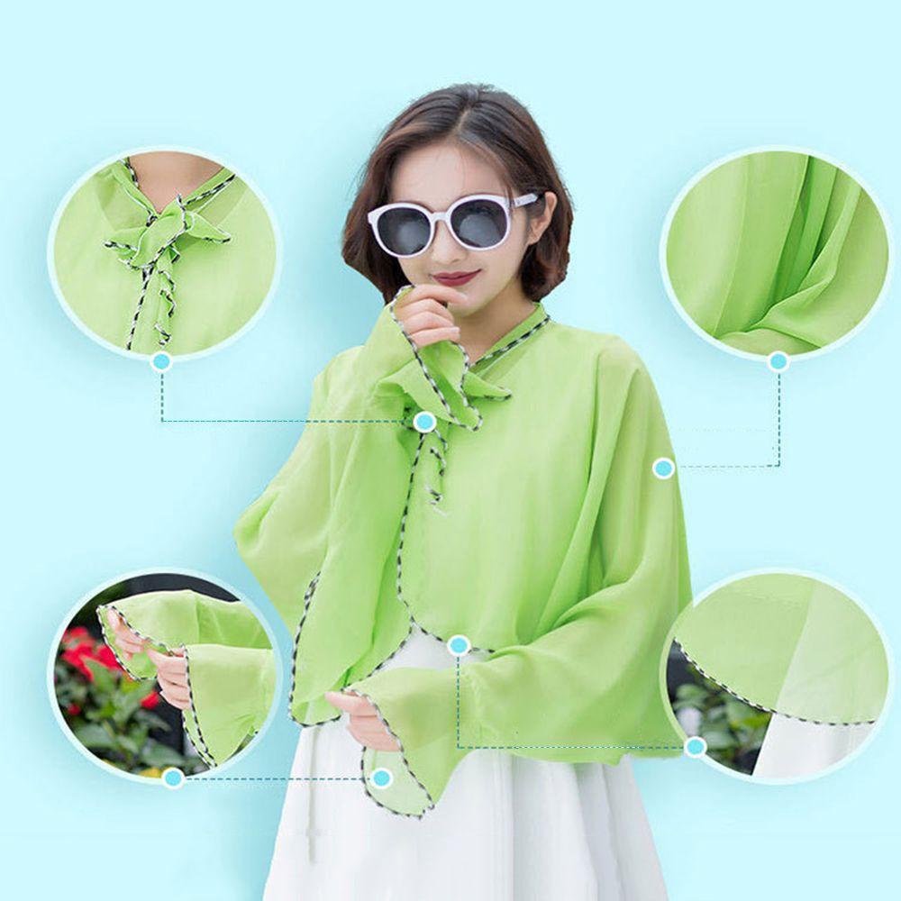 Rowans Khăn Choàng Cánh Tay Chất Liệu Chiffon Thời Trang Cho Nữ
