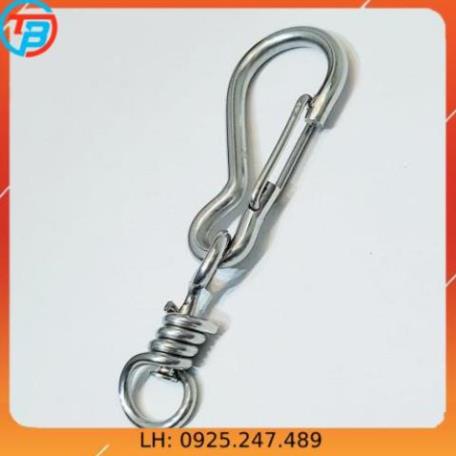 Móc Bấm An Toàn Inox Loại Lớn 30x120mm Phụ Kiện Hỗ Trợ Nâng Đỡ Kết Nối Đồ Kim Khí Và Hàng Hóa