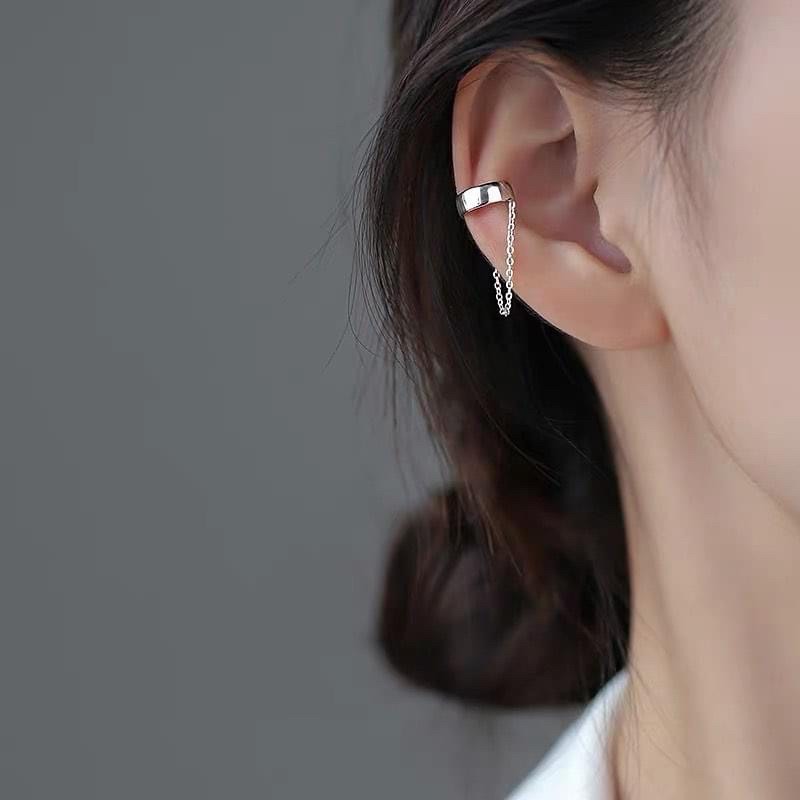 1 CHIẾC khuyên kẹp vành tai dây xích cá tính