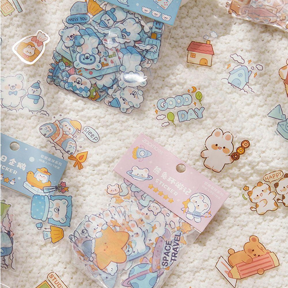 Sticker Hoạt Hình Kawaii Dán Trang Trí Sổ Tay DIY Chống Nước