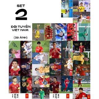 40 ảnh 6x9 có chữ kí cầu thủ bóng đá ĐTVN/ U23 VN