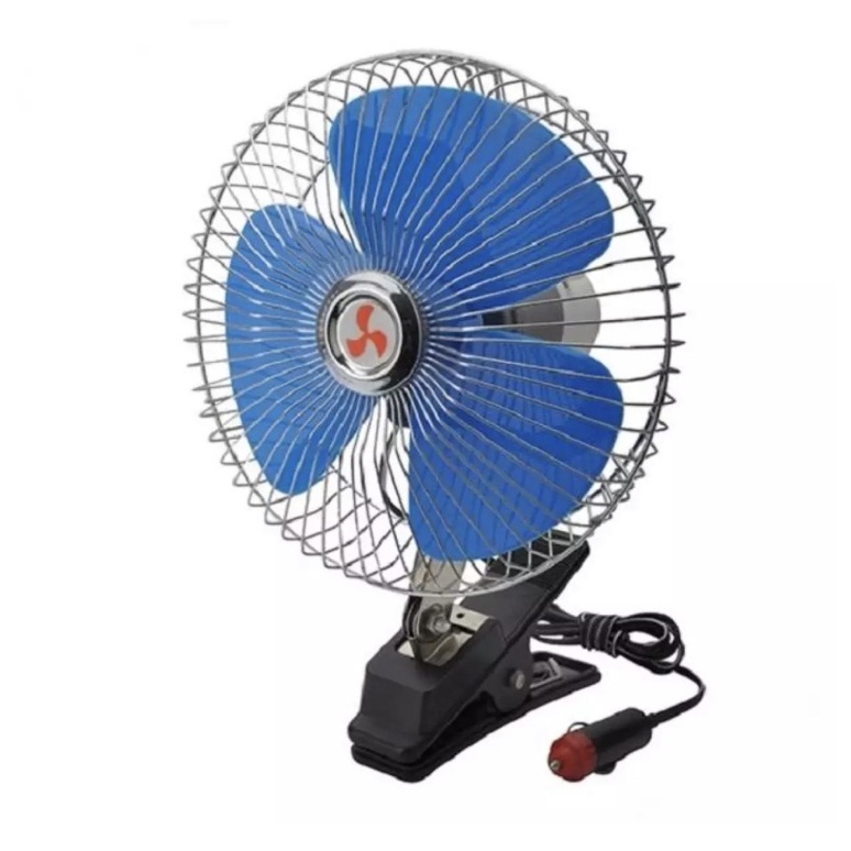 Quạt kẹp cánh xanh. quạt điện 12v, 24v