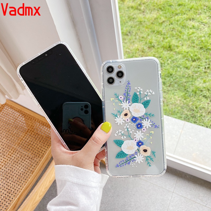 Ốp Lưng Tpu Mềm In Hình Hoa Đơn Giản Thời Trang Cho Realme 7 7i 6 Pro C15 C12 C11 5 6i 5s 5i C3 C2 A1K A12 A12E A7 A5S A3S A37