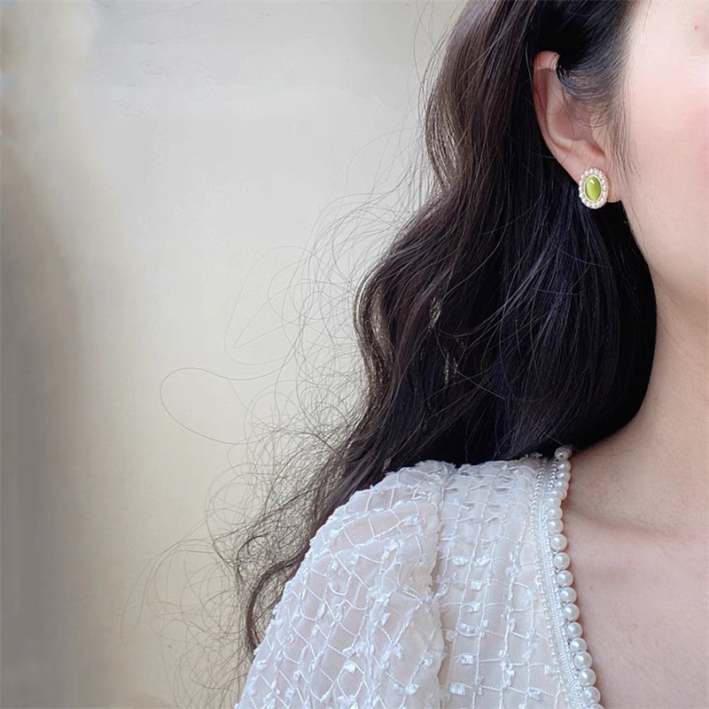 Đôi Bông Tai Ngọc Trai Giả Thời Trang Cho Nữ