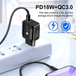 Củ Sạc Nhanh QC3.0 PD 18W Cổng USB Type-C