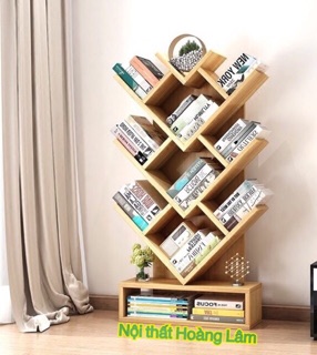 Kệ sách chữ W hình cây