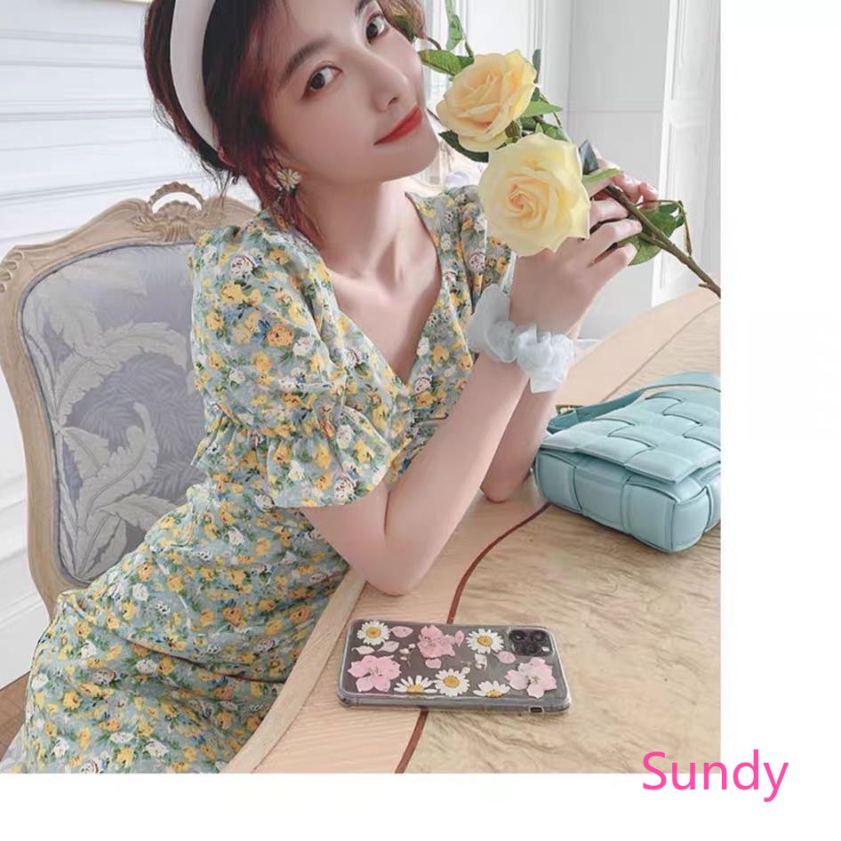 Đầm Hoa Cúc Xinh Xắn Cho Bé Gái