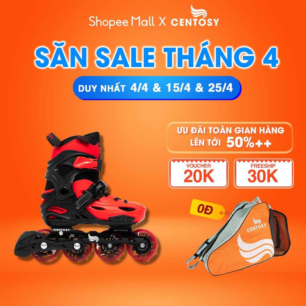 Giày Patin Trẻ Em Cao Cấp [Centosy] Kid Pro 2 - Có Form Chắc Chắn, Phanh Chân An Toàn