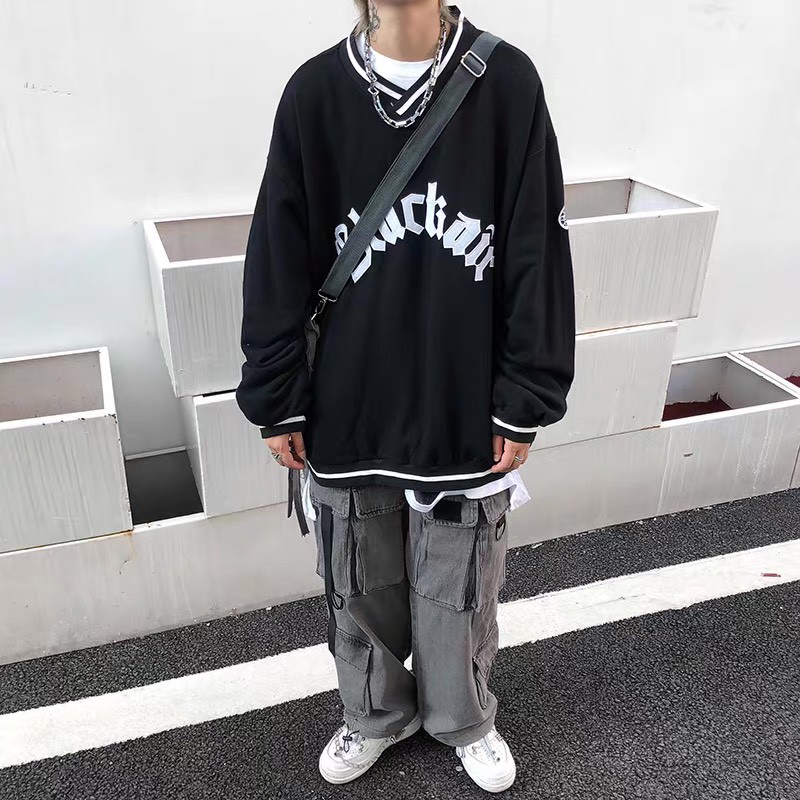 [ Mã 12FASHIONSALE1 giảm 10K đơn 50K ] Áo Sweater Phối Viền Áo Sweater Nỉ Dày Dặn Mềm Min Form Rộng Nam Nữ [Ảnh Thật] | BigBuy360 - bigbuy360.vn