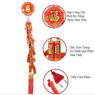 Dây Pháo Điện Tử 1m5  Phát Tiếng Pháo  Rộn Ràng Đón Tết