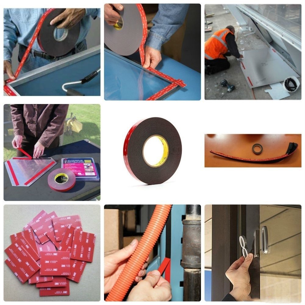 BĂNG KEO 2 MẶT 3M VHB 5952 20MMX33M DÀY 1.1MM(ĐEN)
