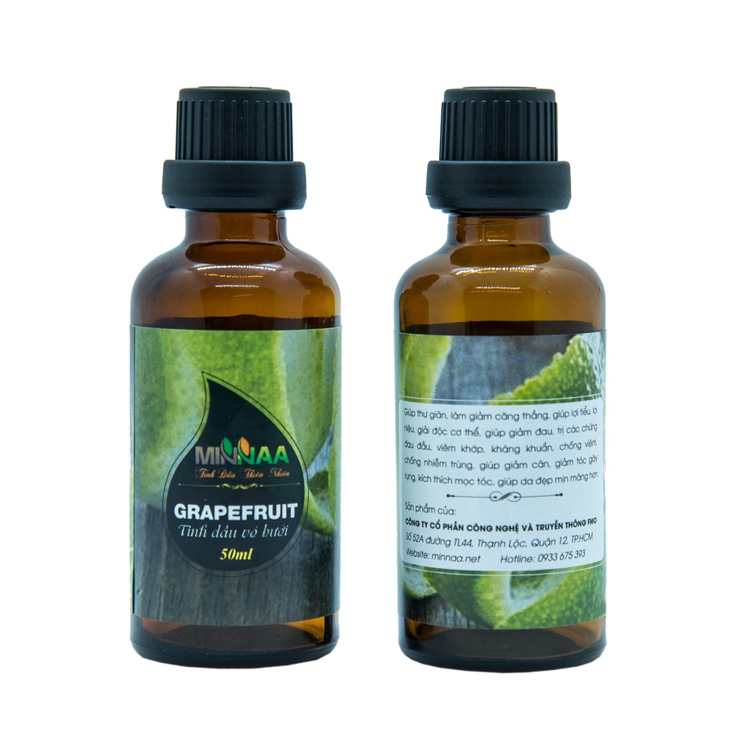 Tinh dầu thiên nhiên MINNAA hương Bưởi 50ml nhập khẩu có kiểm định chất lượng
