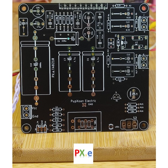 PCB Ta8210, Kia6210, MC13304, mẫu mới dùng cho các loại tụ to, vẫn có chân cho tụ thông thường