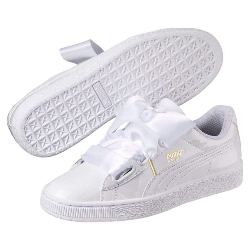 Size 8.5-39 Giày nữ  Puma Basket Heart Patent Wn’s 363073-02 nội địa Mỹ