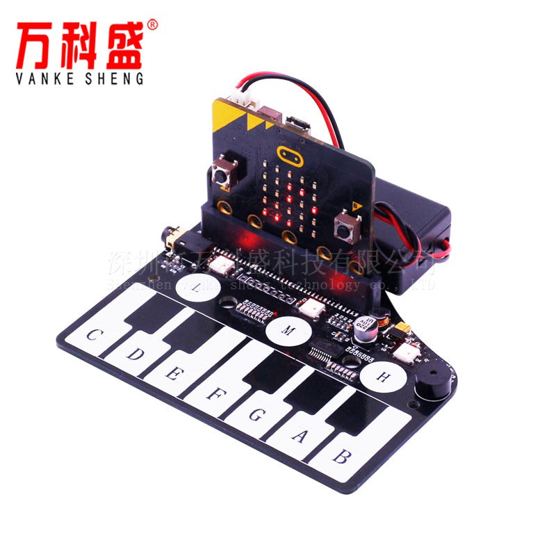 Bảng mở rộng đàn piano MICROBIT micro: bảng phát triển bit Bảng mở rộng âm nhạc Bộ rung đèn màu RGB