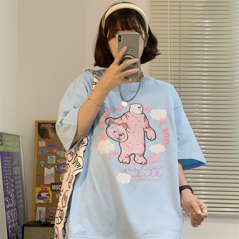 Áo thun tay lỡ form rộng unisex Neko.sg ATL316