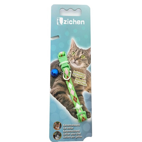 Vòng cổ gắn chuông zichen cho chó mèo nhỏ bản 0.8 cm - Jpet shop