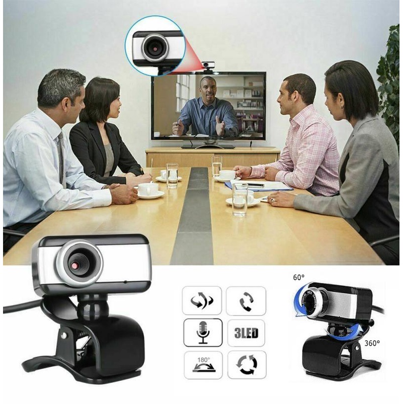 Webcam thông minh HD cổng USB 2.0 có micro ghi âm Video cho máy tính | BigBuy360 - bigbuy360.vn