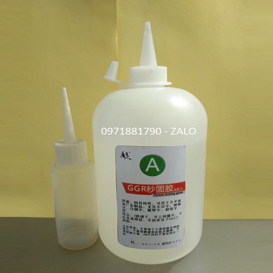 Keo AB dính chân chữ mica alu nhôm inox