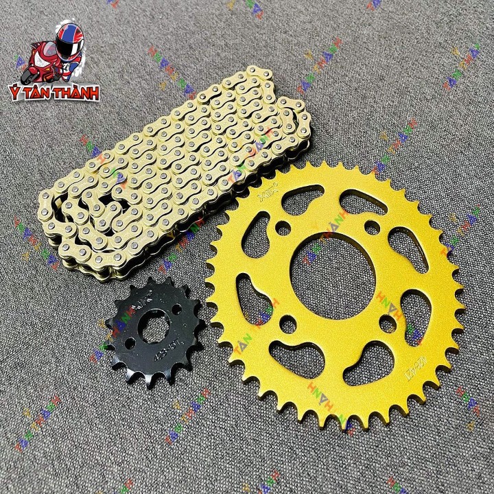 nhông sên đĩa x1r sonic 150 vàng 0575