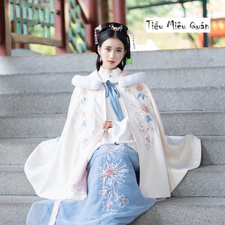 Hán phục choàng thêu bỉ ngạn nhẹ nhàng