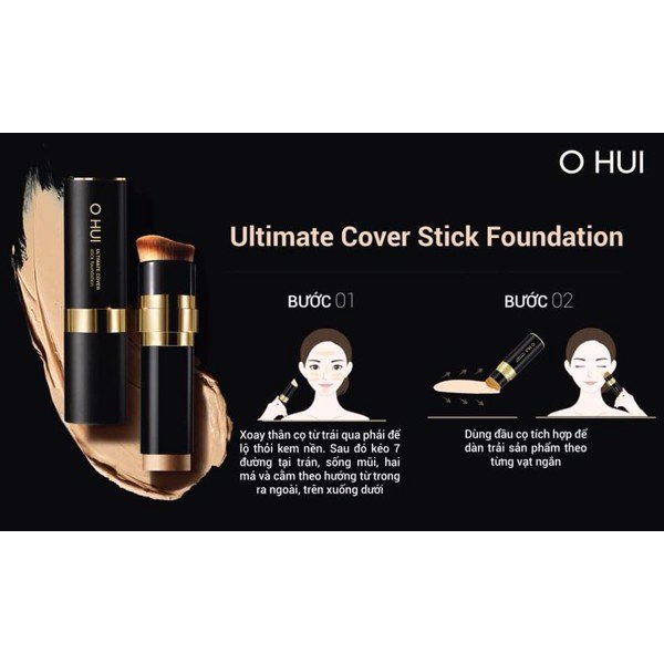 [Hàng Công Ty]Set kem nền dạng thỏi Ohui Ultimate Cover Stick Foundation15g.