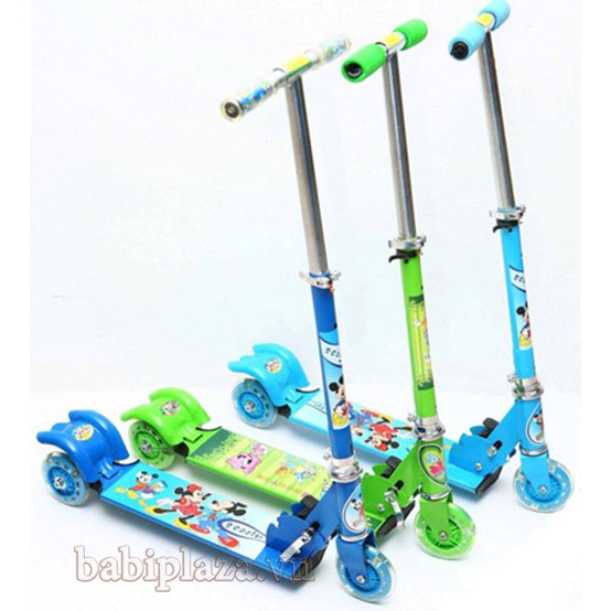 XE TRƯỢT SCOOTER BÁNH PHÁT SÁNG - THÉP KHÔNG RỈ (HÀNG LOẠI 1)