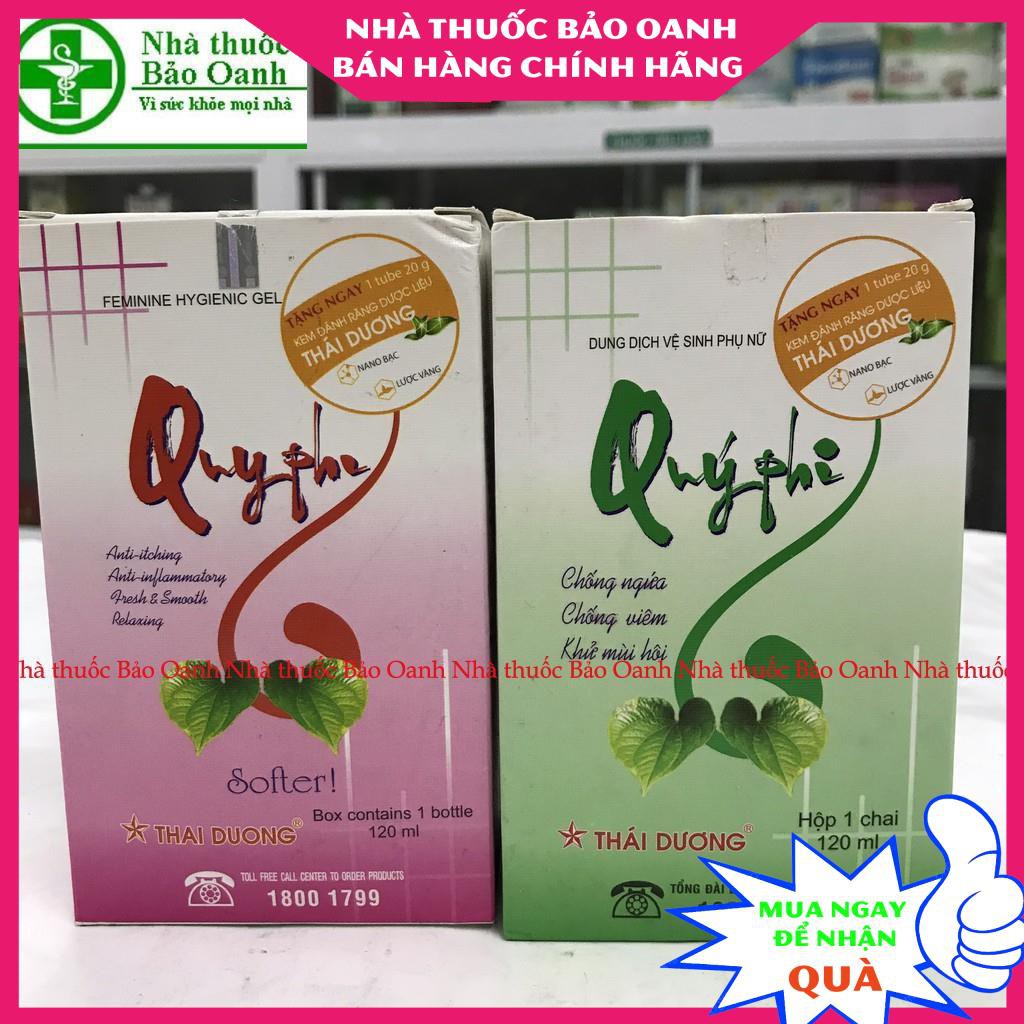 DUNG DỊCH VỆ SINH QUÝ PHI XANH 120ML