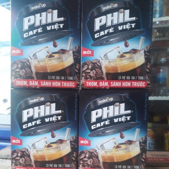 Cà phê Phil Cafe Việt Vinacafe uống liền 255g (15gói x 17g)