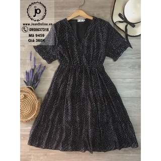 Bigsize Nữ - Đầm Voan Chấm Bi (MS: 9459)
