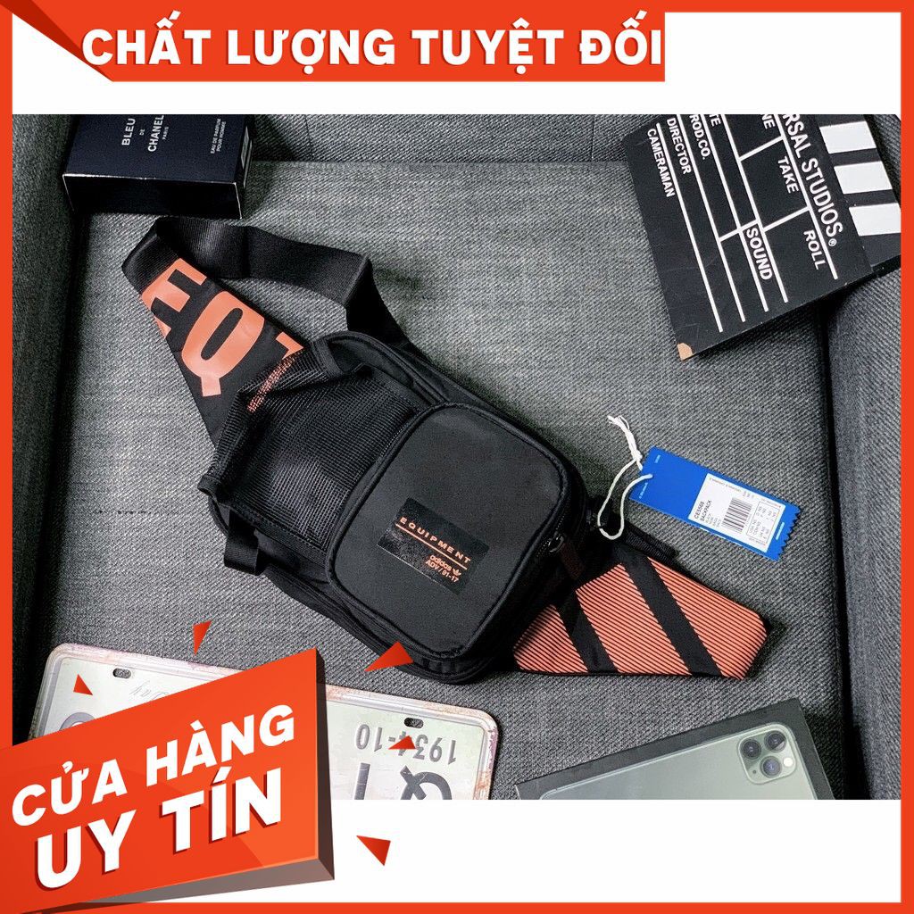 Túi Đeo Chéo Thời Trang Cực Chất Originals EQT Màu Đen Chữ Cam