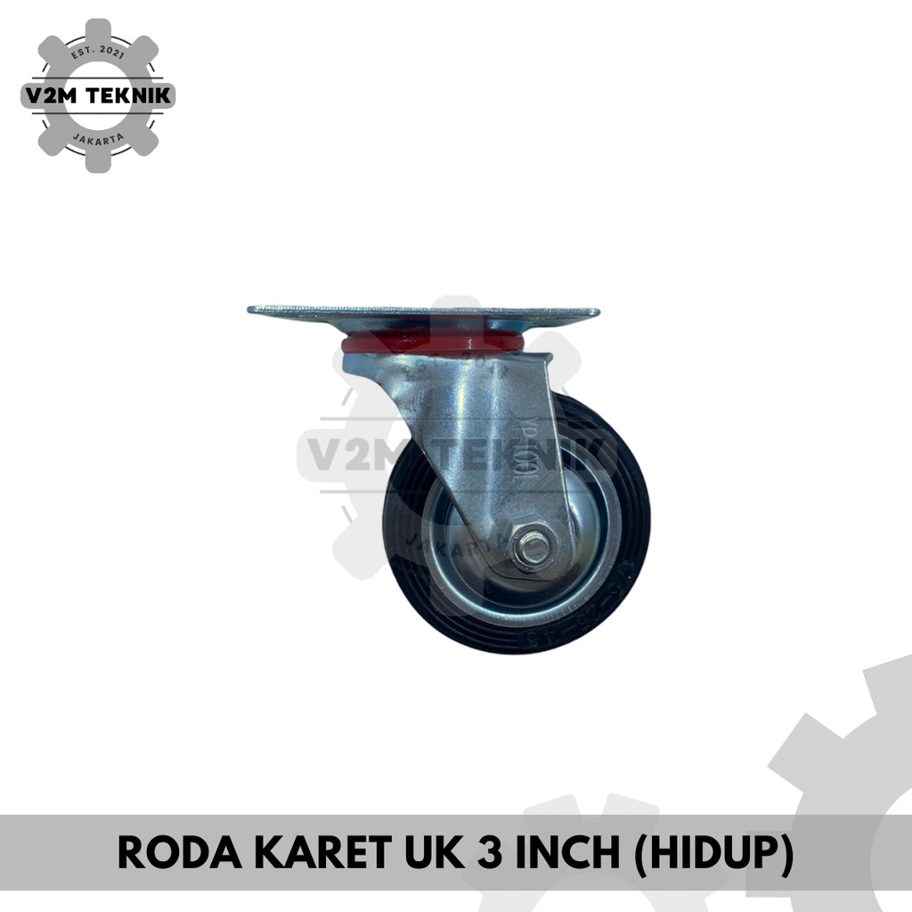 Bánh Xe Đẩy 3 Inch 3 Inch Bằng Cao Su Tiện Dụng