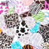 Hộp 46 sticker động vật bò sữa ngựa vằn độc lạ dán trang trí sổ tay hộp quà tặng đáng yêu Stickerbosuashop