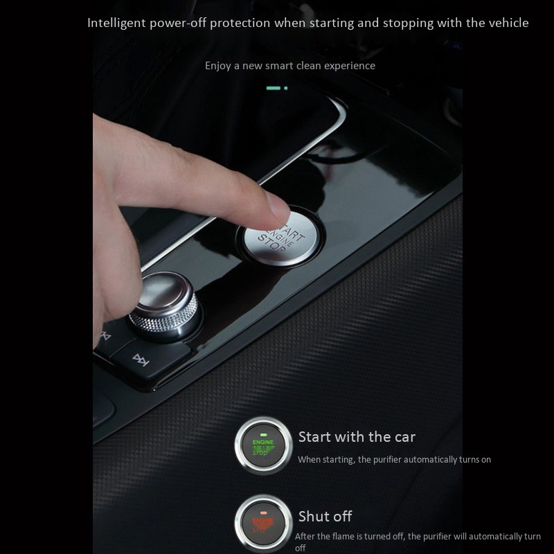 Car Air Cleaner Multi-Layer Composite Filter Ionic Purifiers USB Charging for Smoke Formaldehyde Mini Ionizer