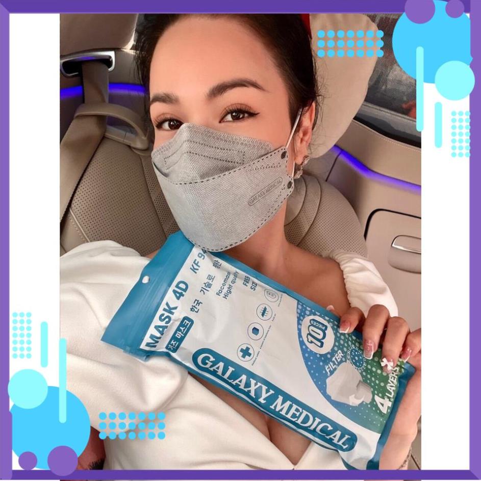 [HCM]Một thùng 300c Khẩu trang 4 lớp KF94 MASK 4D chống bụi mịn và kháng khuẩn chính hãng GALAXY MEDICAL