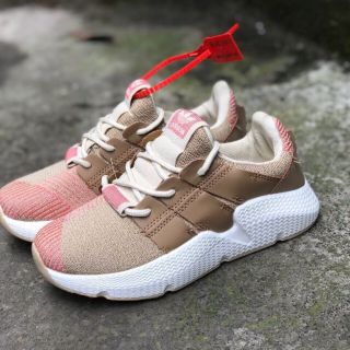 Giày sneaker pro nâu sọc hồng (tặng hộp)