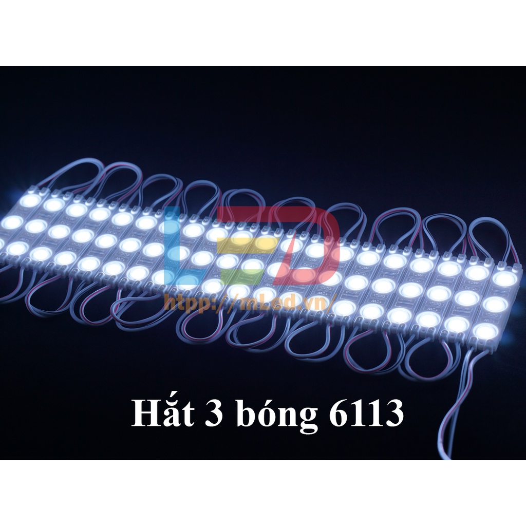 Led hắt 3 bóng 6113, 6011 chông nước,  màu trắng , vàng, đỏ  chống