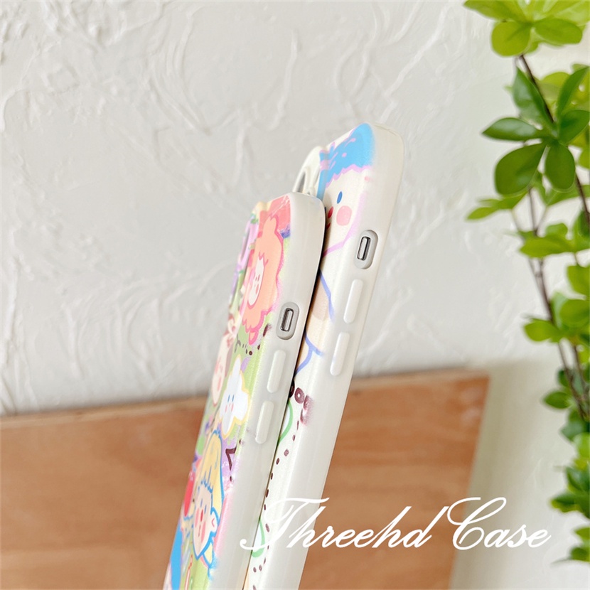 Ốp Điện Thoại Mềm Đệm Khí Hình Hoạt Họa Graffiti Cho iPhone 14 13 12 11 Pro Max SE 2020 X Xr Xs Max 8 7 6 6s Plus