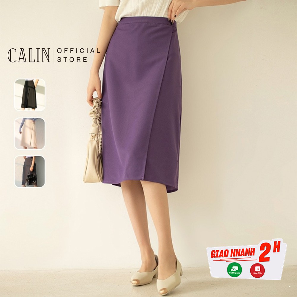 Chân váy chữ A Calin mẫu 2021 phù hợp mặc đi làm, đi chơi
