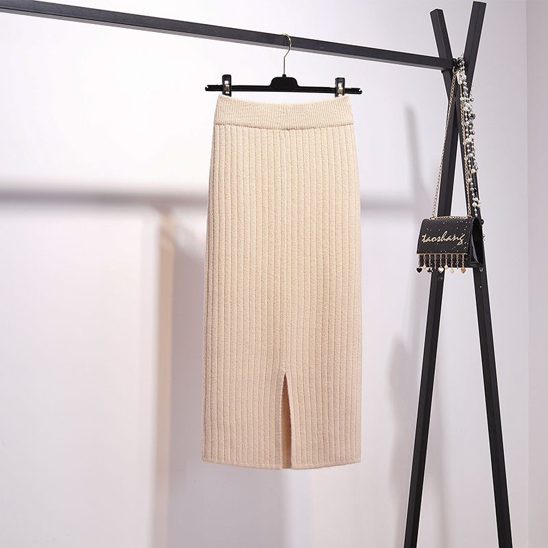 [SẴN HÀNG] CHÂN VÁY LEN DÀI XẺ SAU CHẤT DÀY DẶN | BigBuy360 - bigbuy360.vn