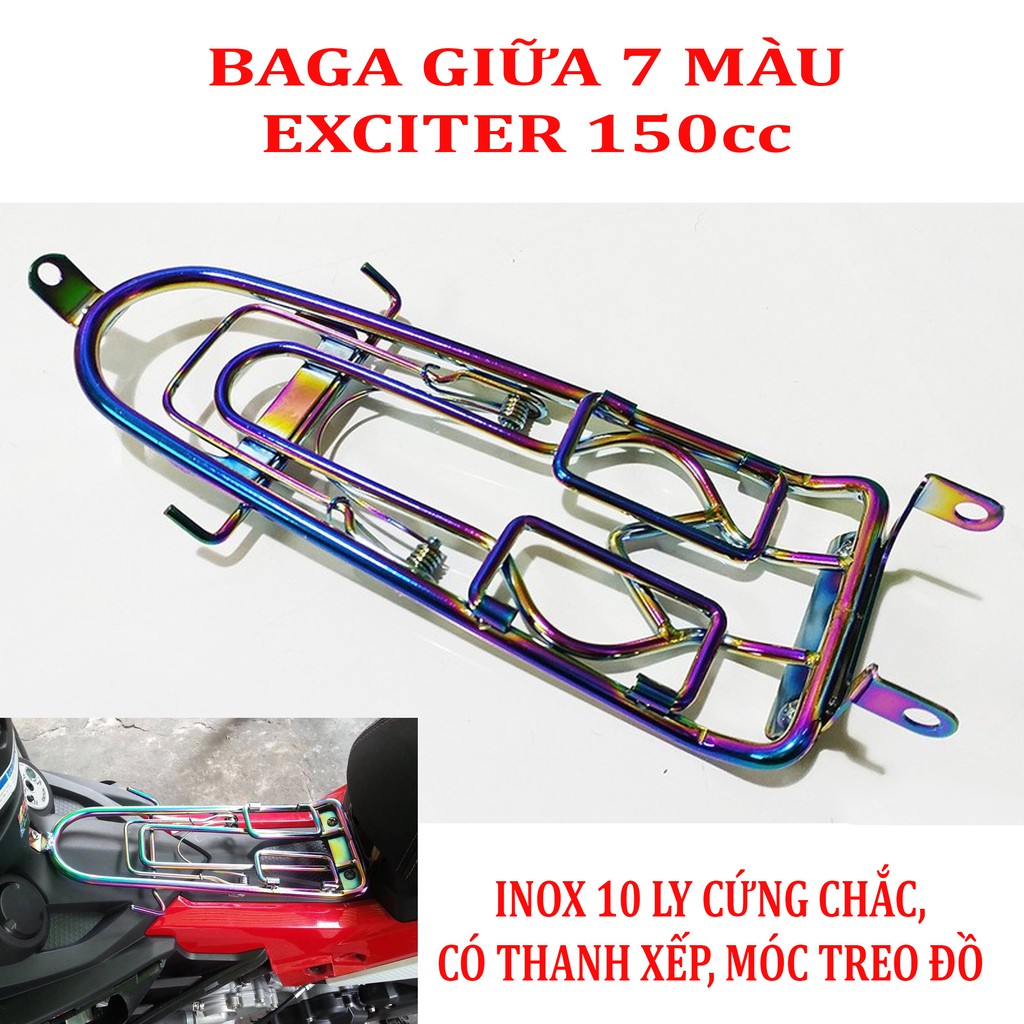 Baga Inox (100%) 10 Ly Giữa Dành Cho Exciter 1500cc/ Winner 150cc
