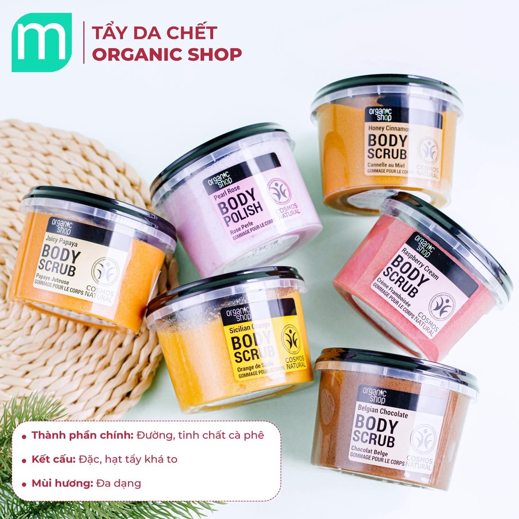 Tẩy Tế Bào Chết Cơ Thể Organic Shop Body Scrub