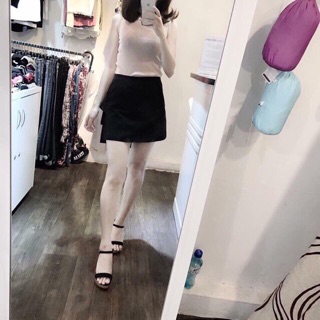 Chân váy chữ A chất umi dáng basic