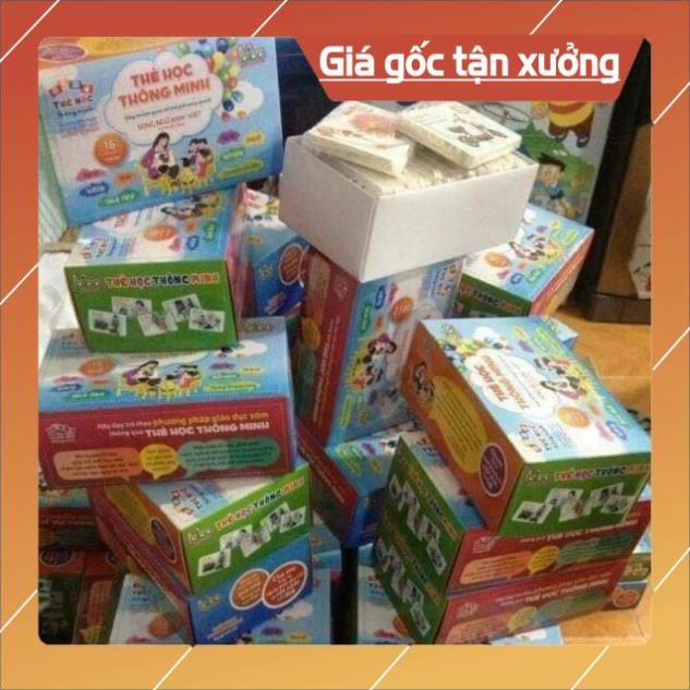 [ICLN9 giảm 5K cho đơn hàng 50k]  Bộ thẻ học 16 chủ đề 416 thẻ học thông minh cho bé chính hãng