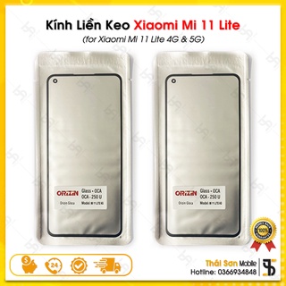 Kính Xiaomi Mi 11 Lite Liền Keo (4G & 5G) - Mặt Kính OCA 250u Ép Màn Hình Điện Thoại Mi11 Lite 2021 Cao Cấp