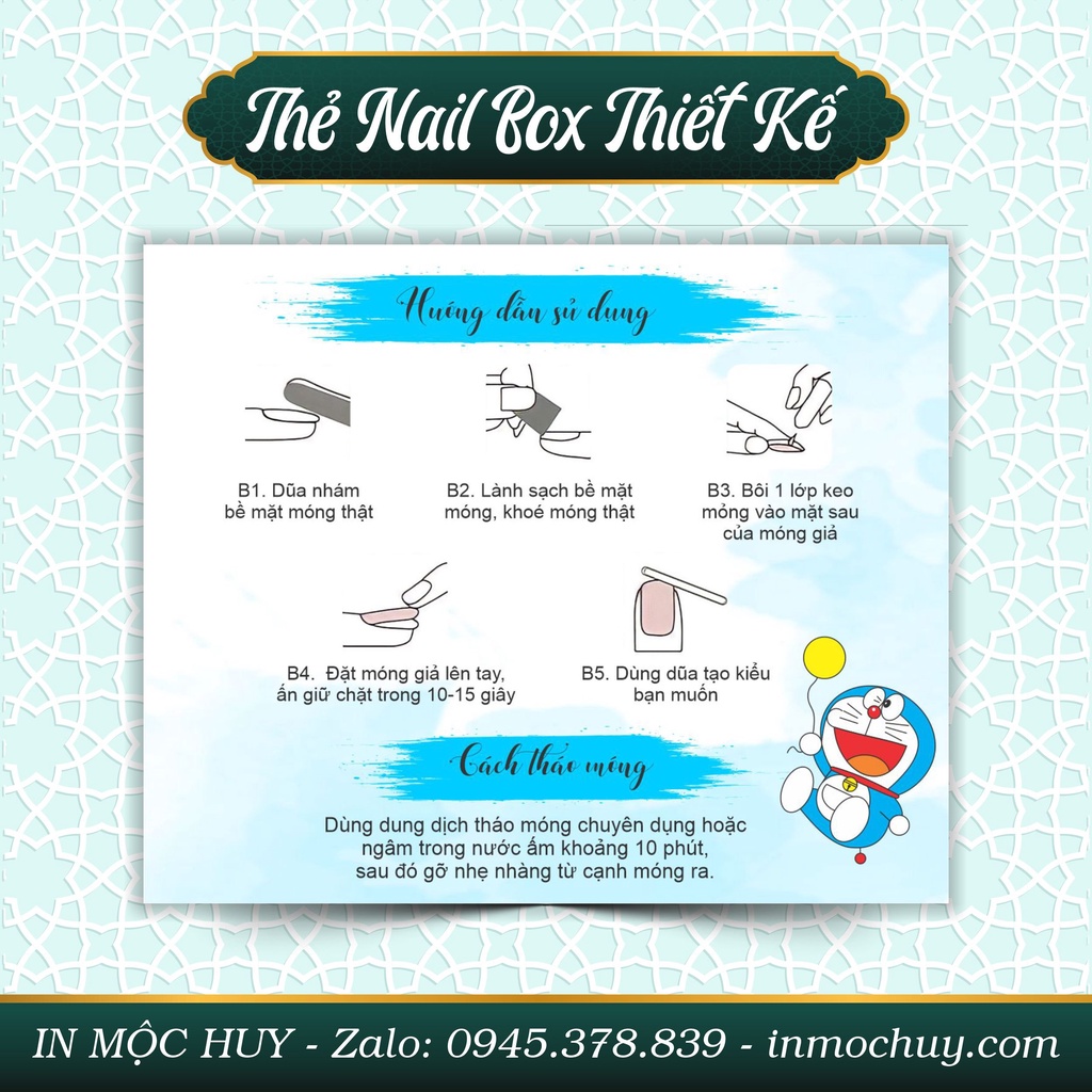 Thẻ nail box, bìa nail box, tag nail box, bìa dán móng giả, tag gắn móng tay giả