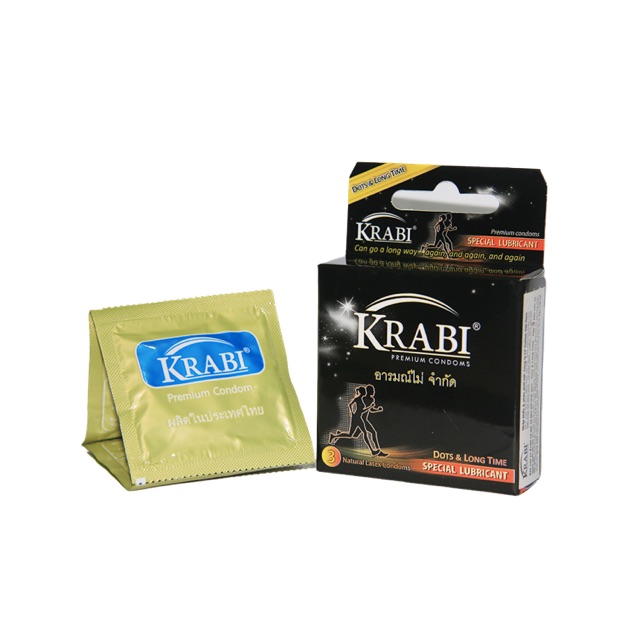 Bao cao su Krabi Dots & Longtime - Hộp 12 chiếc