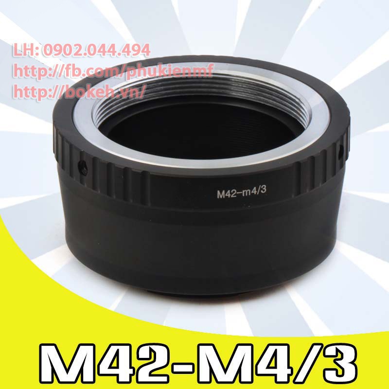 M42-M4/3 Mount adapter chuyển lens ngàm M42 sang body ngàm M4/3 Micro Four Thirds M43