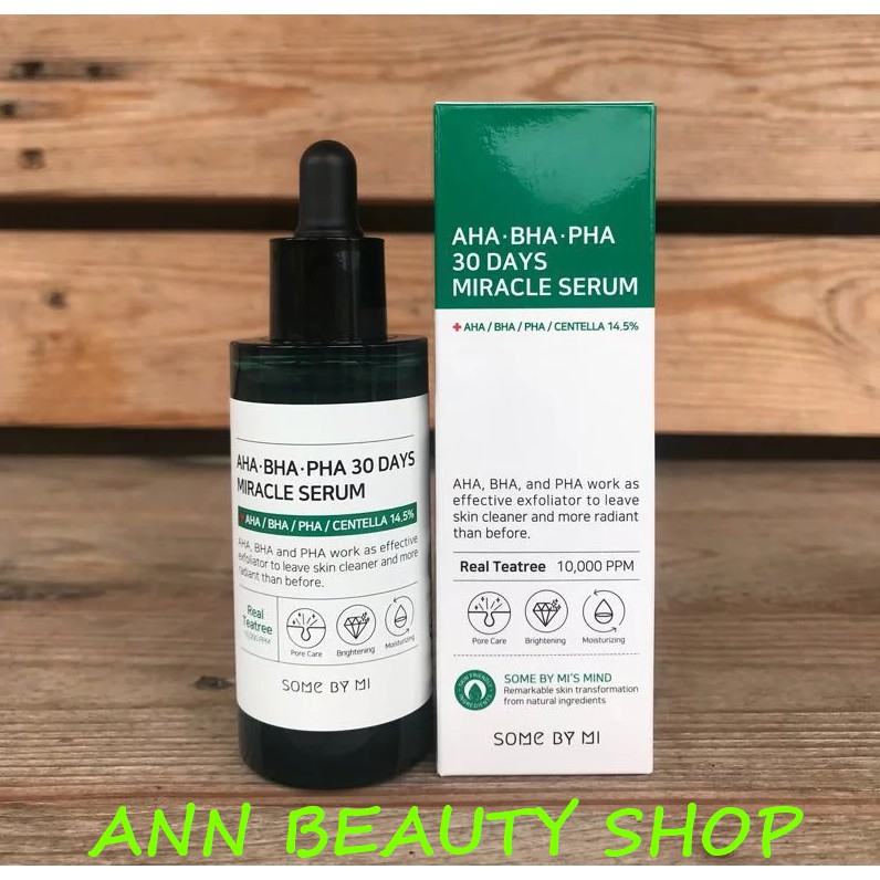 Serum Giảm mụn Some By Mi AHA/BHA/PHA 30 Days Miracle Serum 50ml