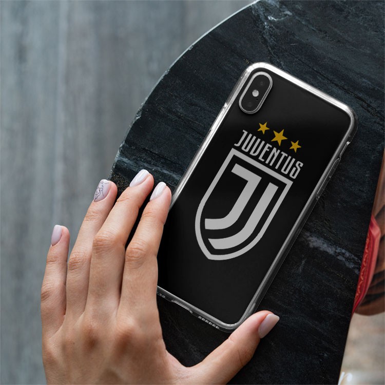 Ốp lưng logo CLB Juventus 3 sao siêu đẹp cho Iphone 5 6 7 8 Plus 11 12 Pro Max X Xr 87